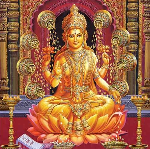 what are the benifits if Goddess Lakshmi stays in different places in your body